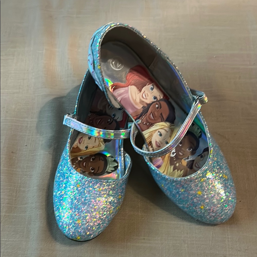 Disney Princess Sparkly Blue Kids' Shoes